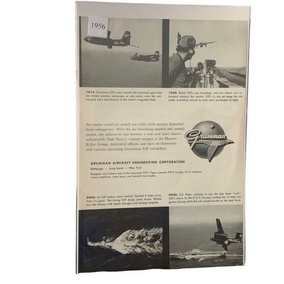 Vintage 1956 Grumman Aircraft Engineering Ad Advertisement - Picture 3 of 4